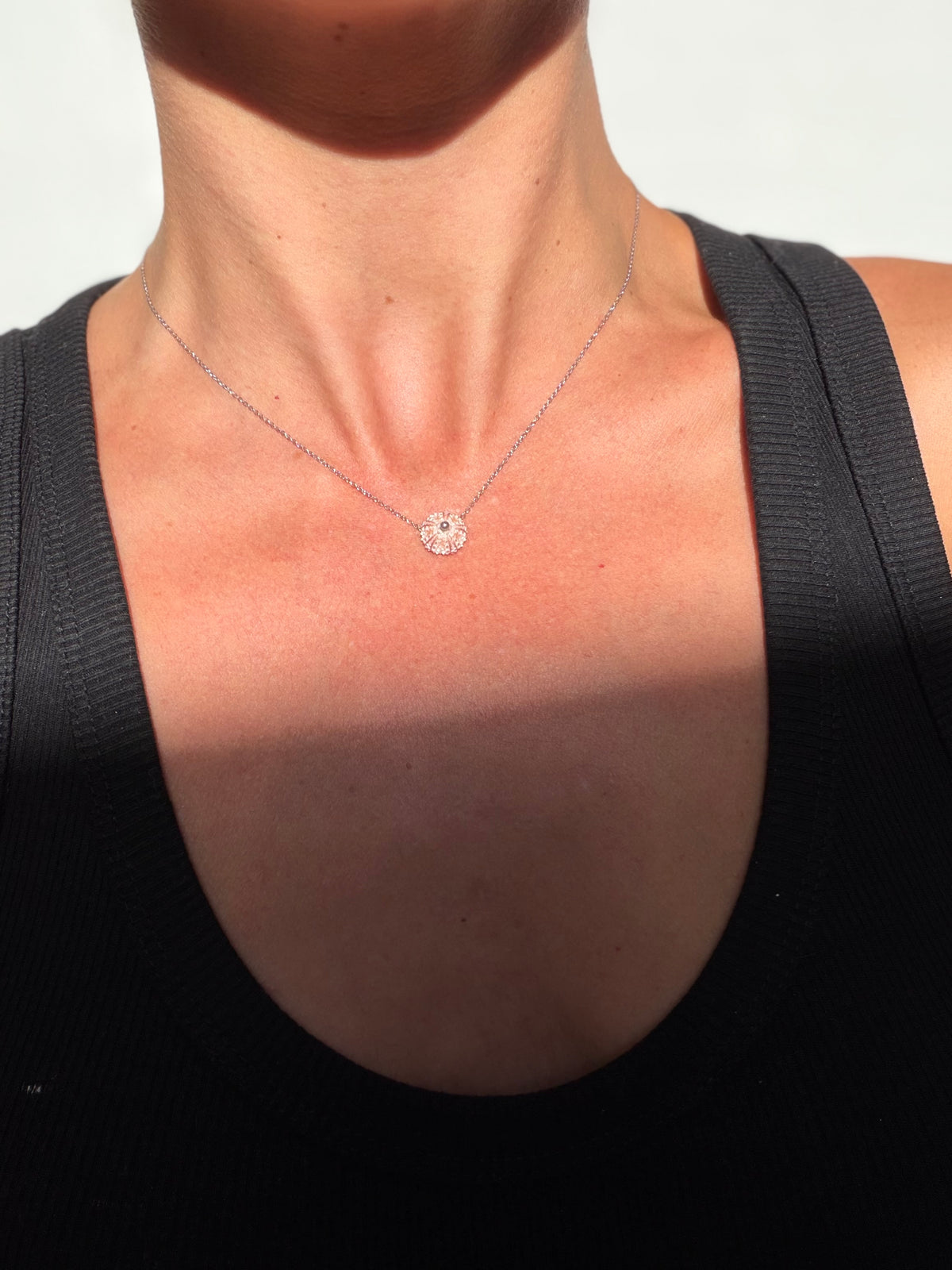 Collier Pink ursinu & Silver