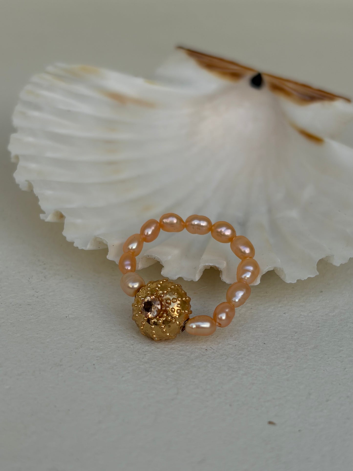 Bague Gwenaele- Peach Ursin - Édition limitée - précommande