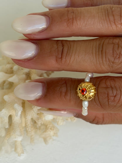 Bague - Gold Wave- Orange mandarine  - Édition limitée (Copie)