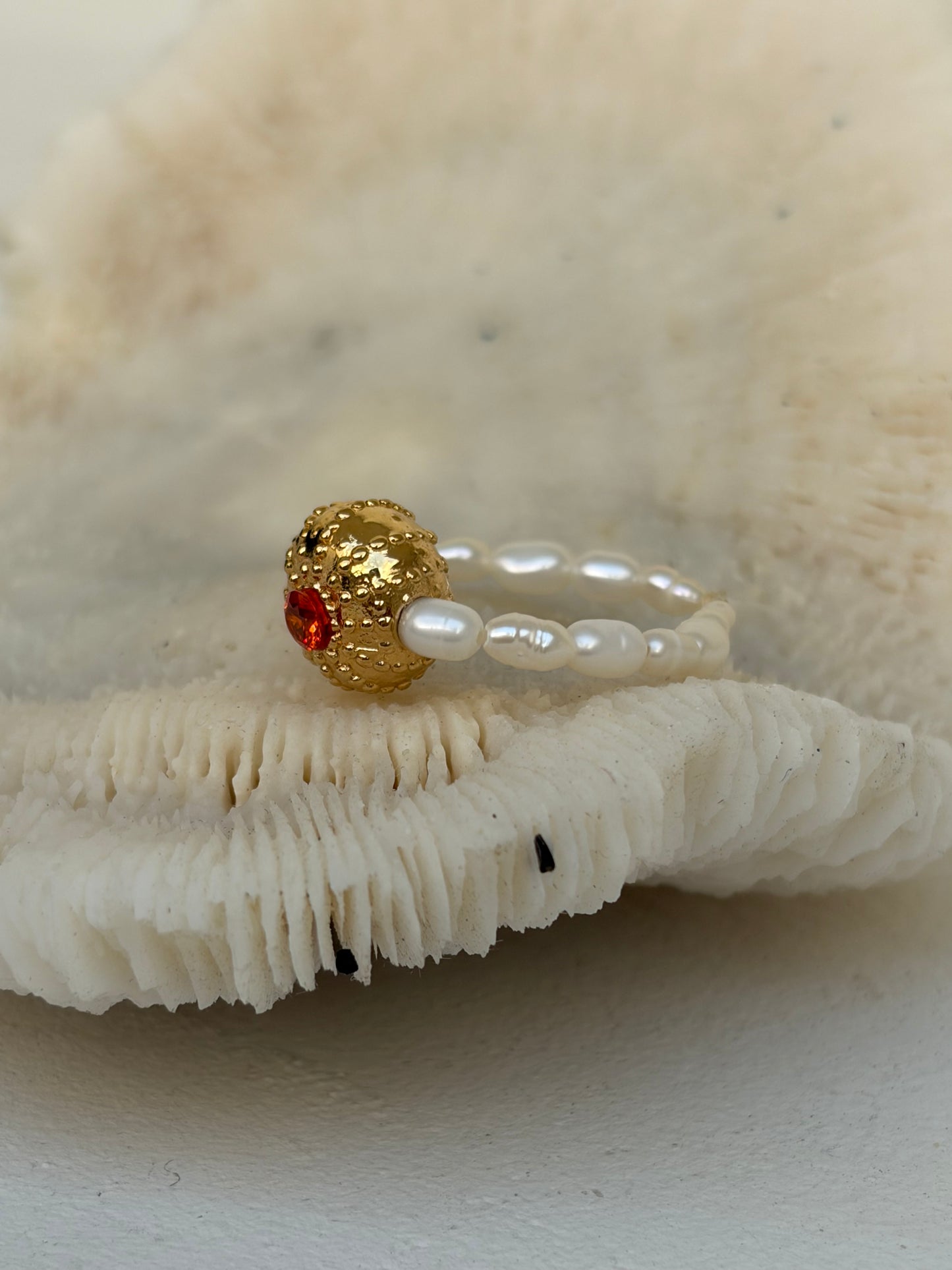 Bague - Gold Wave- Orange mandarine  - Édition limitée (Copie)