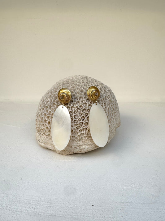 Boucles d’oreilles Blanches écumes