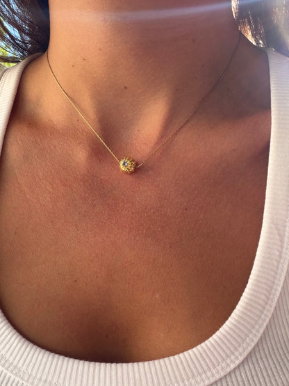 Collier Gold plated  Ursinu Azul - exclusif chez Kaküka Jewelry