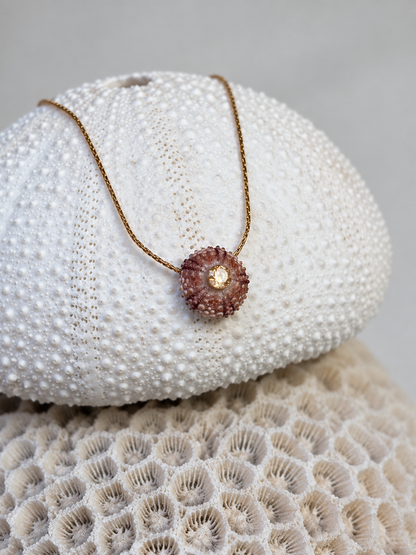 Collier P!nk, ursinu et cœur en zirconium