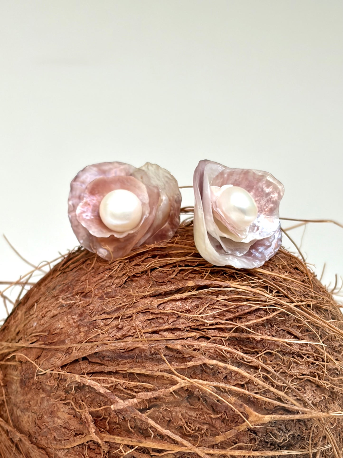Boucles d’oreilles - Rosé du matin