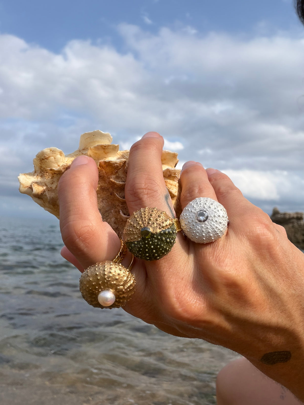 Bague Malo- oursin de Méditerranée- pièce unique et exclusive ©️