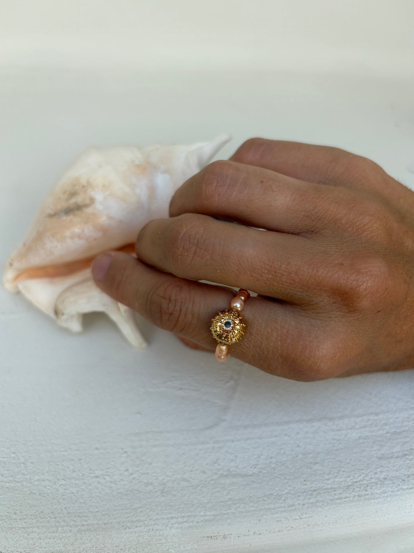 Bague Gwenaele- Peach Ursin - Édition limitée - précommande