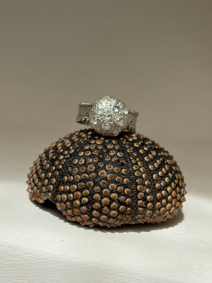 Bague Miracle - oursin argent et zircon