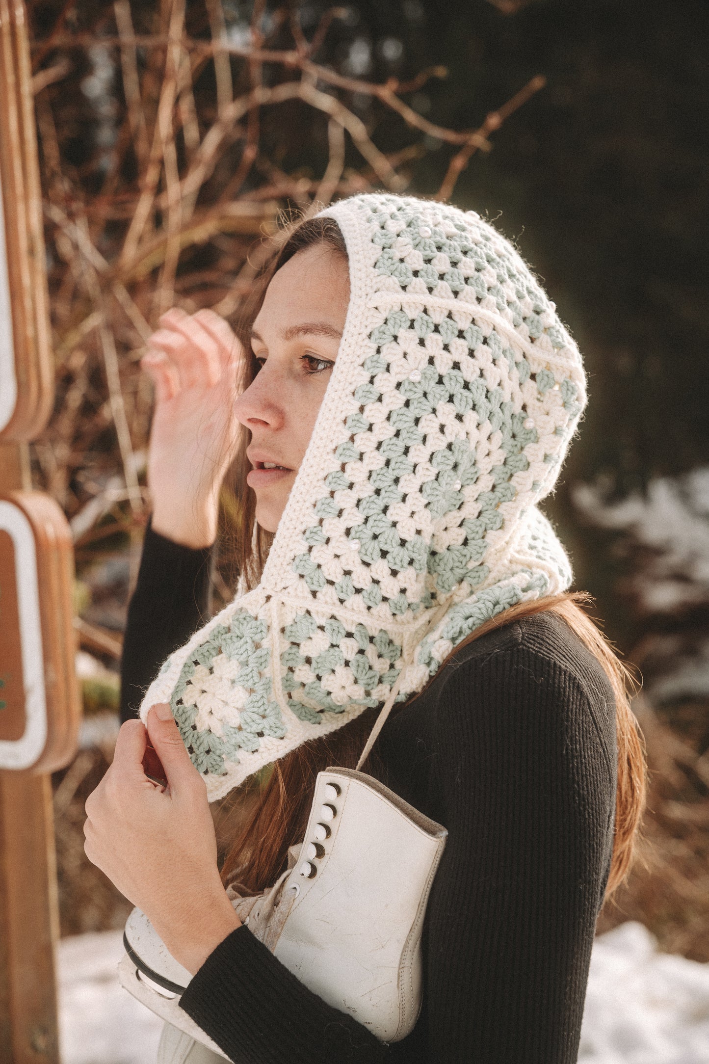 Cagoule crochet Azul Cielo