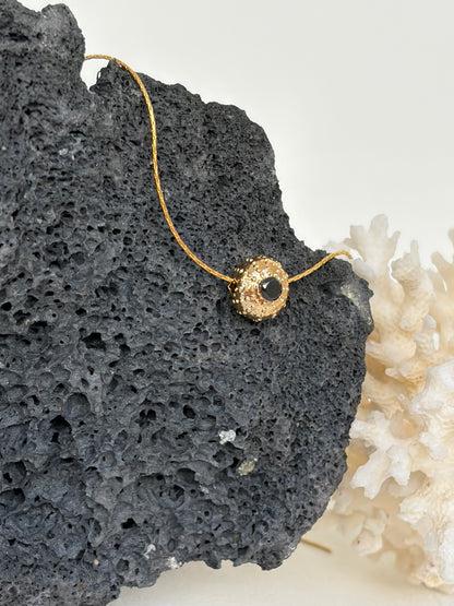 Collier Gold plated  Ursinu Black - exclusif chez Kaküka Jewelry