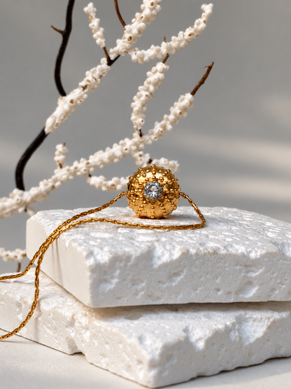 Collier Gold plated  Ursinu Azul - exclusif chez Kaküka Jewelry