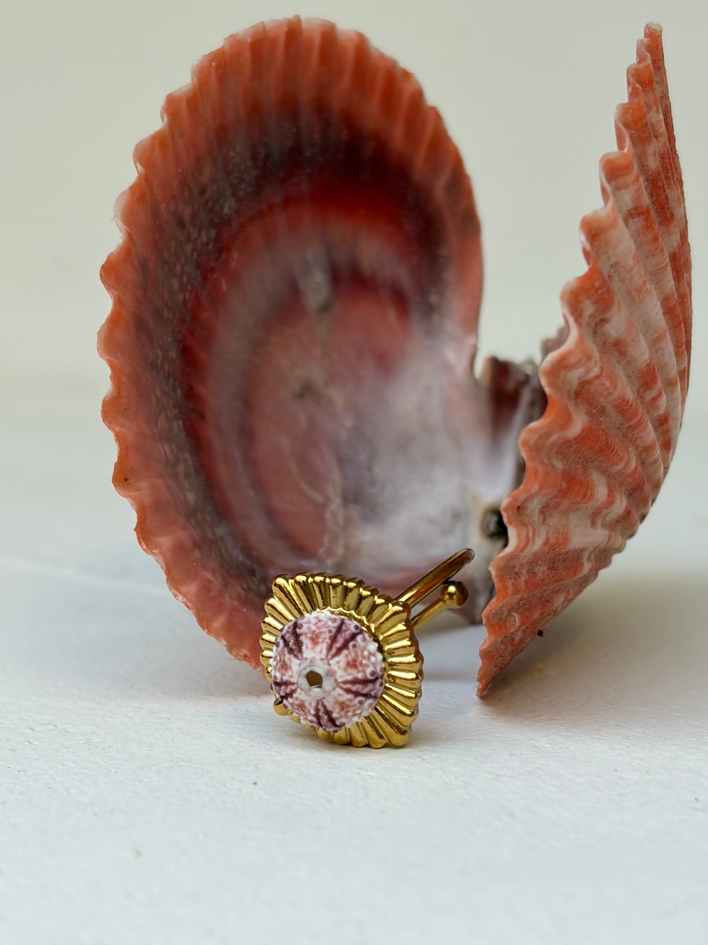 Bague Pink Urchin Goldy