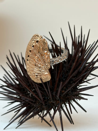 Bague ORMEA - Bronze & Acier inoxydable - Taille 52 - Pièce Exclusive Kaküka Jewelry ©️