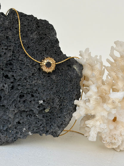 Collier Gold plated  Ursinu Black - exclusif chez Kaküka Jewelry