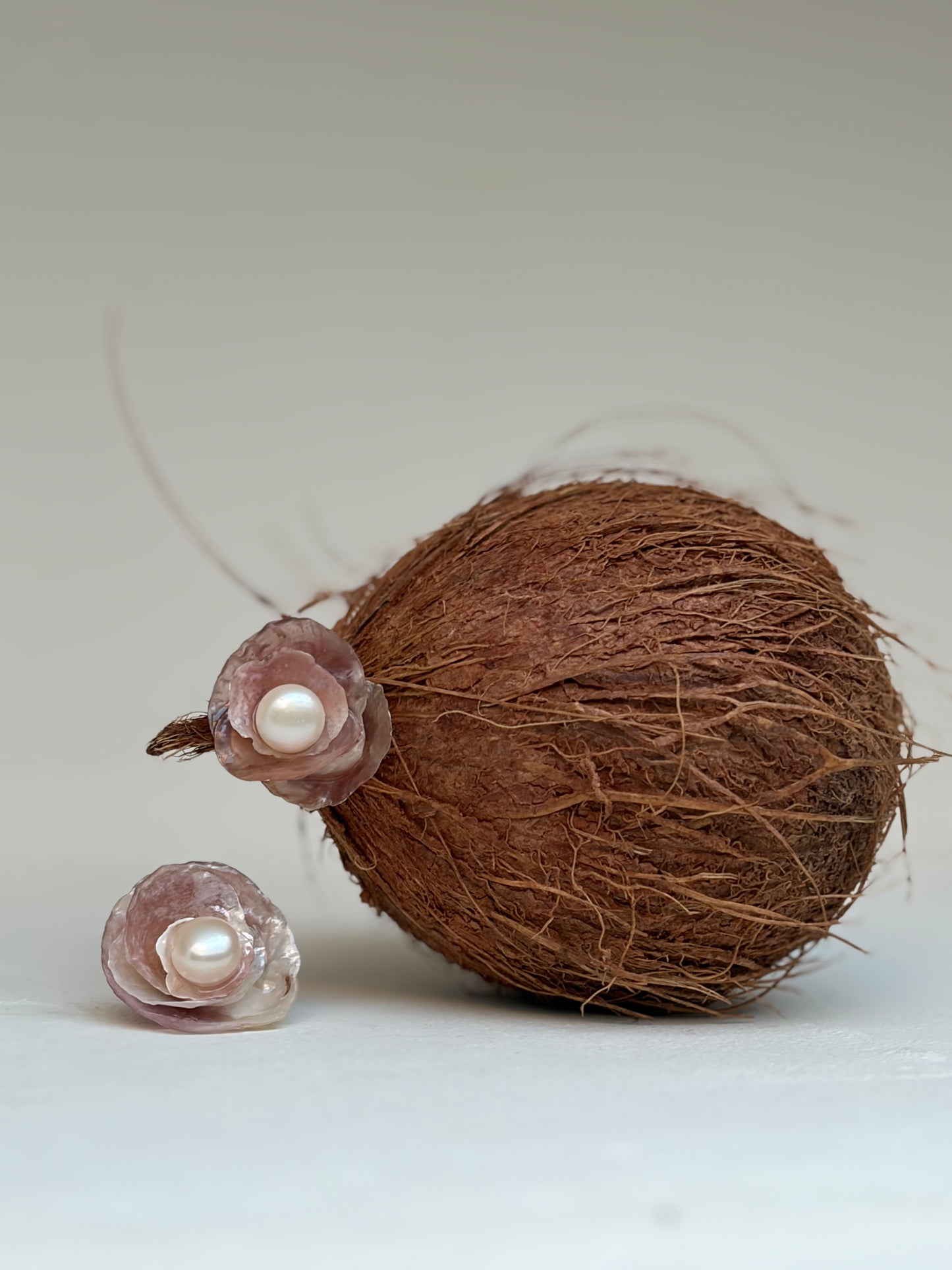 Boucles d’oreilles - Rosé du matin