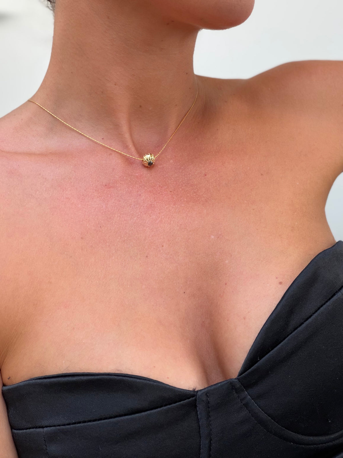 Collier Gold plated  Ursinu Black - exclusif chez Kaküka Jewelry