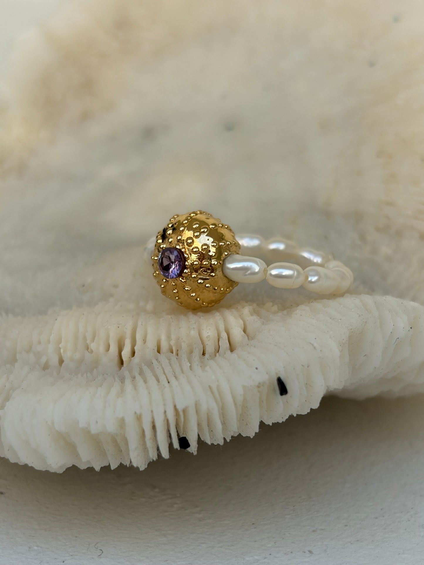 Bague - Gold Wave- Mauve - Édition limitée