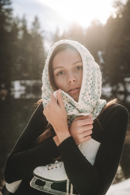 Cagoule crochet Azul Cielo