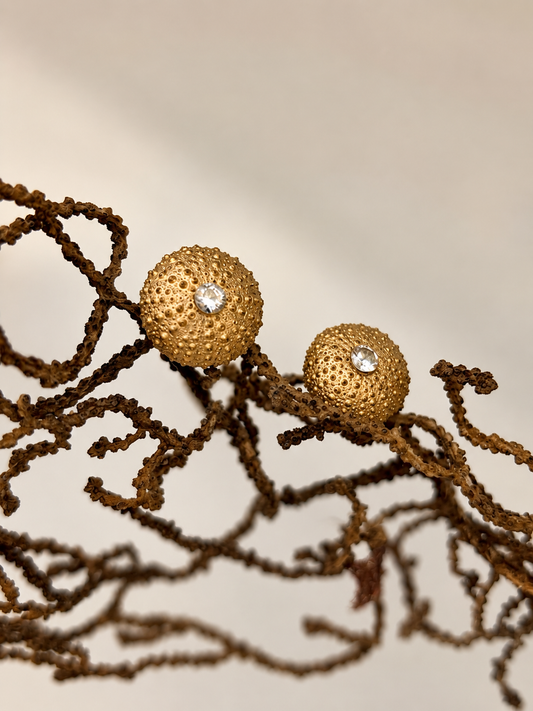 Boucles d’oreilles Prestige Gold- Oursin- pièce unique ©️