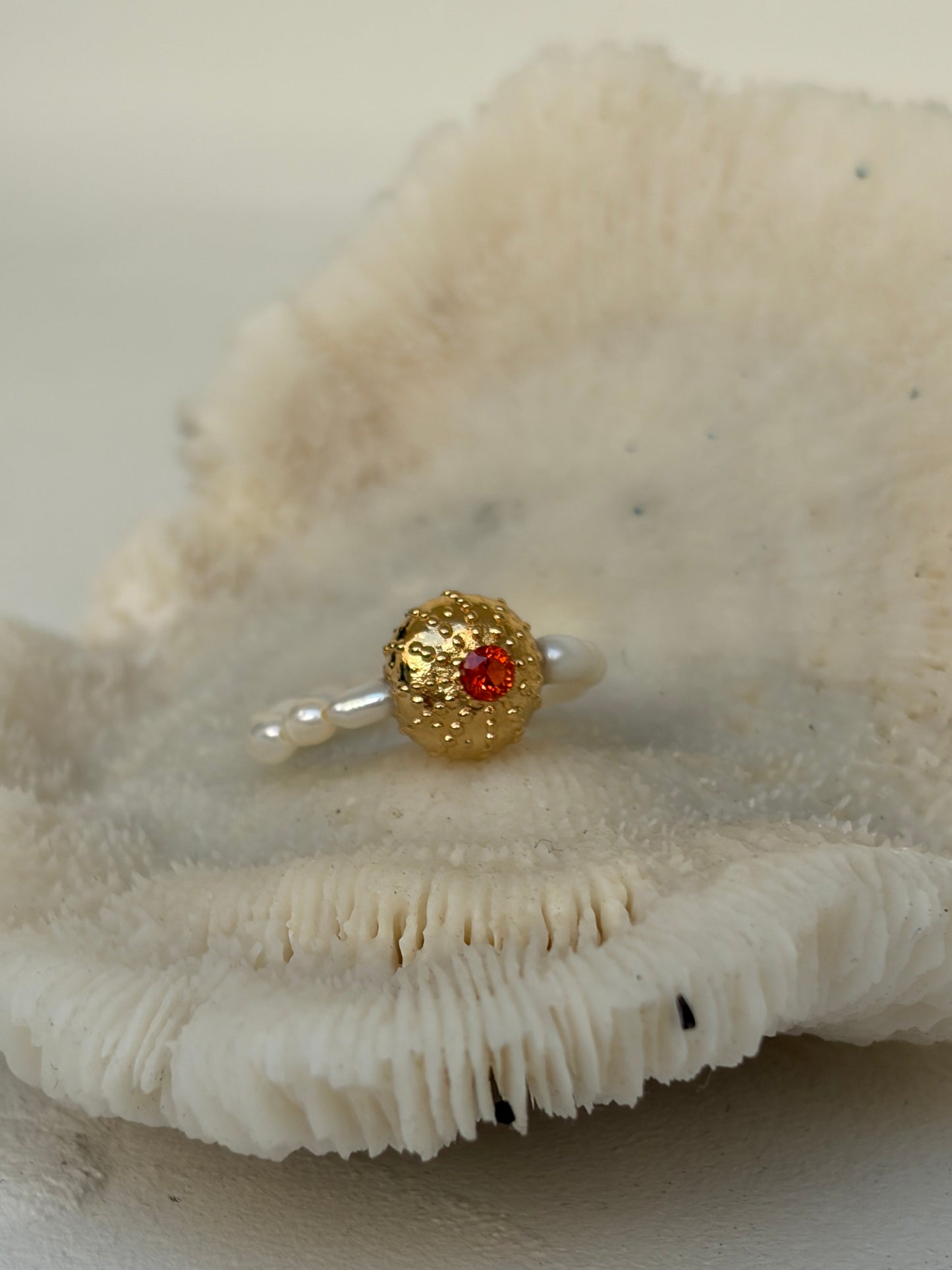 Bague - Gold Wave- Orange mandarine  - Édition limitée (Copie)