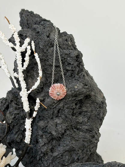 Collier Pink ursinu & Silver