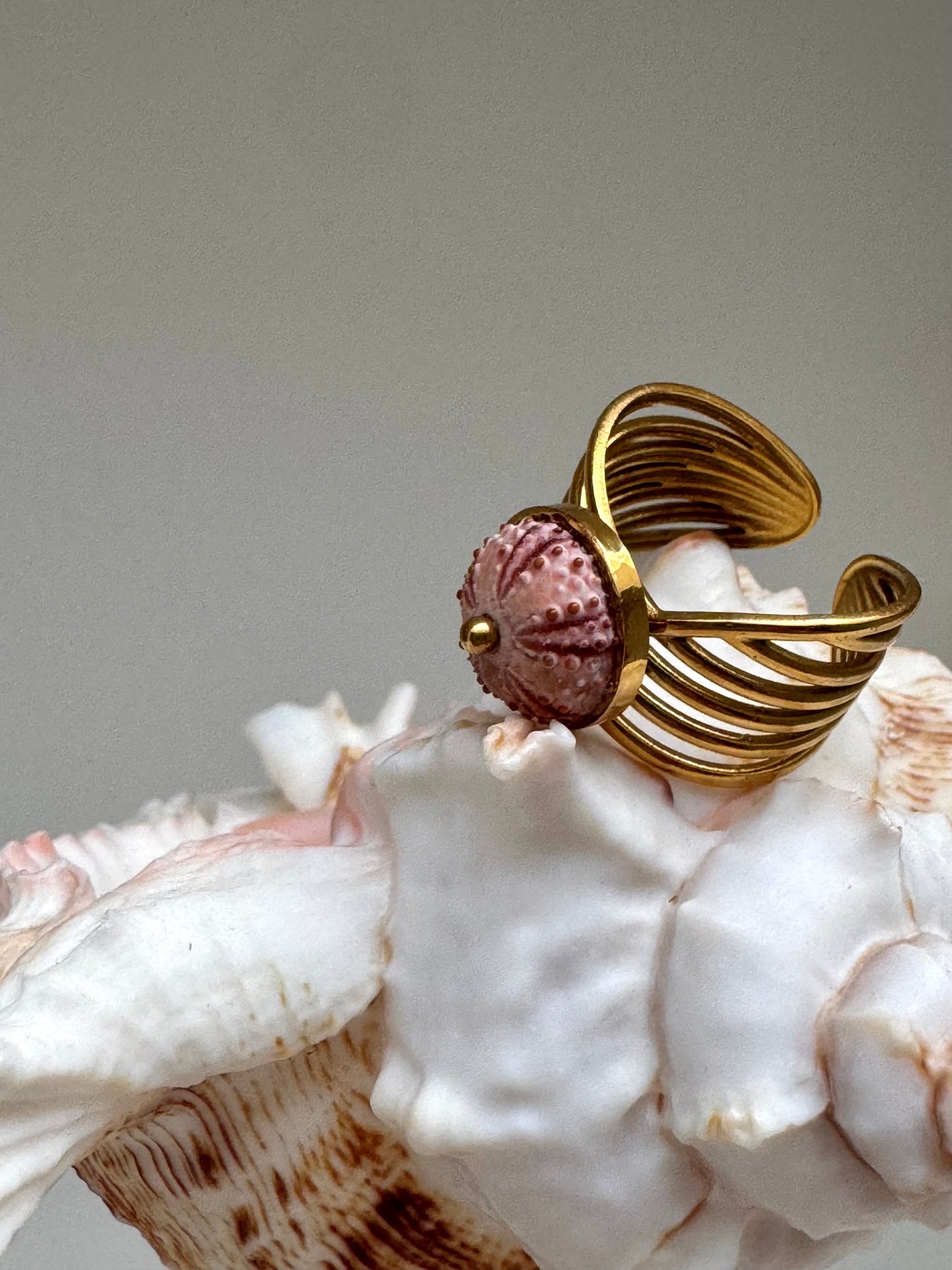 Bague Pink Urchin