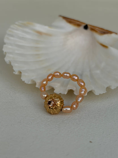 Bague Gwenaele- Peach Ursin - Édition limitée - précommande
