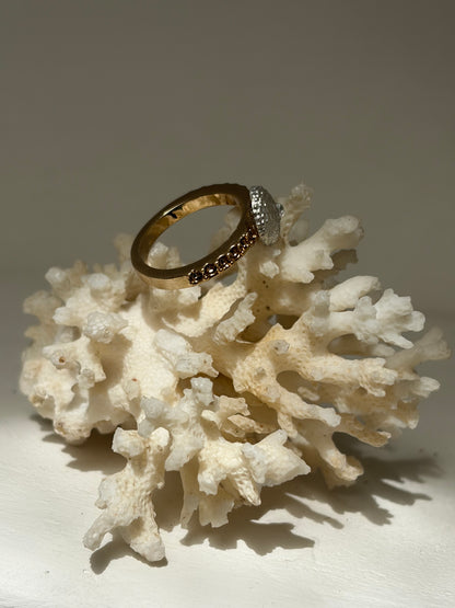 Bague Éclat des Marées - or acier inoxydable et argent massif oursin - exclusif Kaküka taille 52