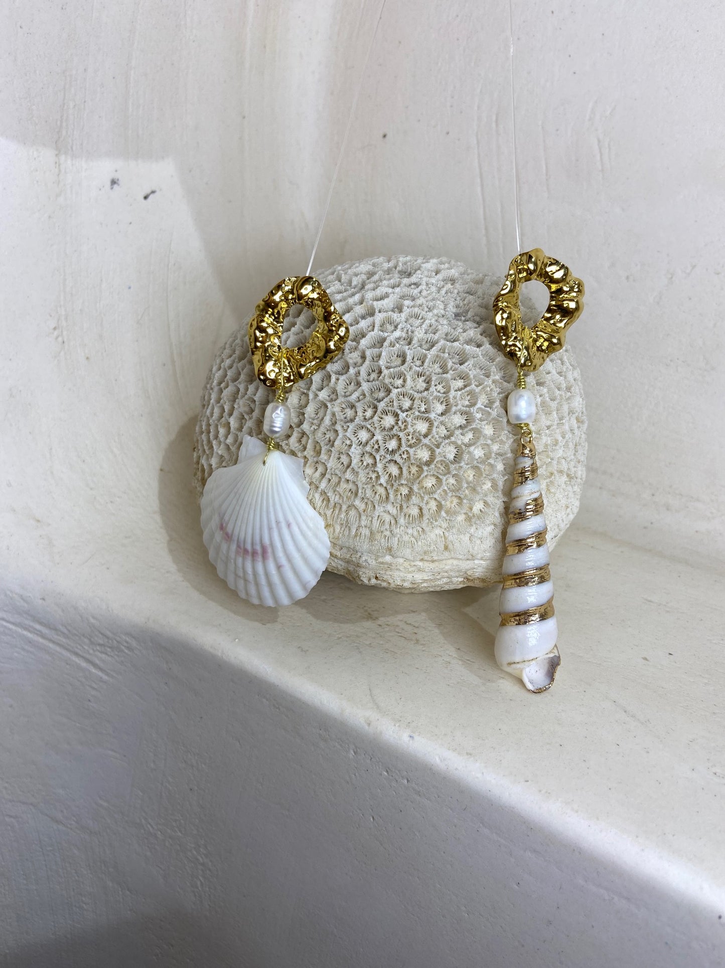 Boucles d'oreilles Ecume