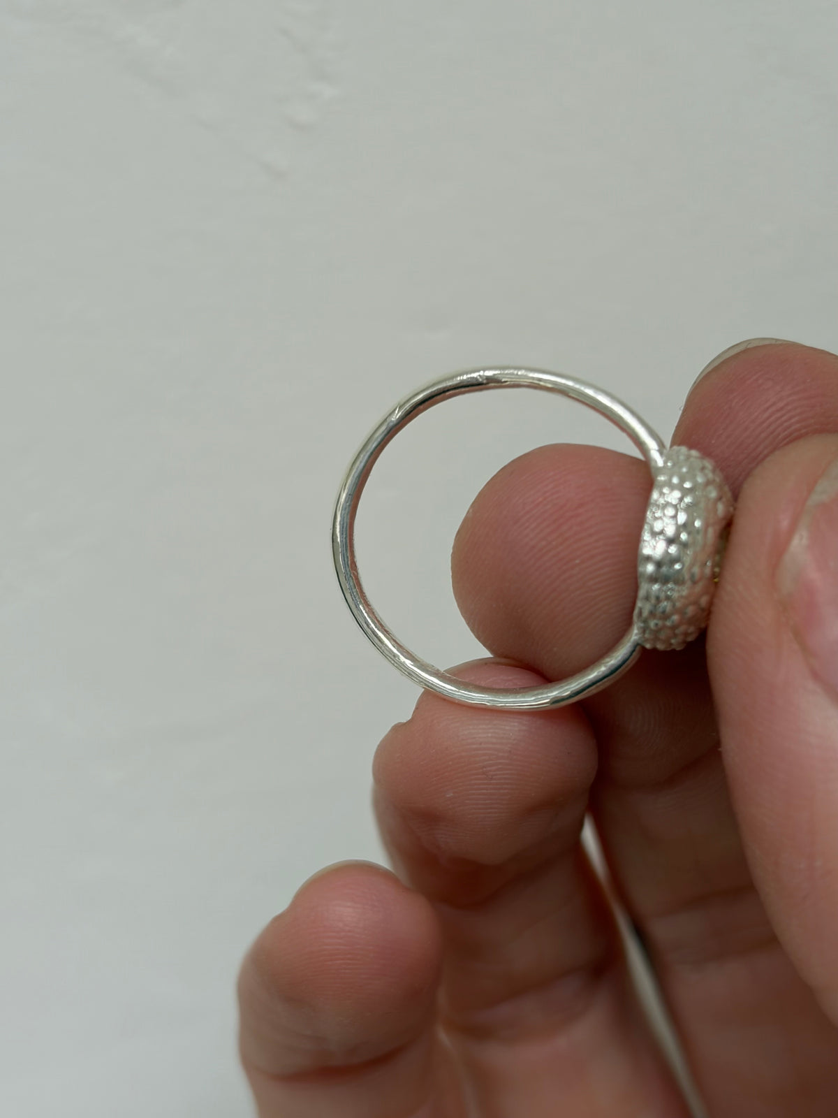 Bague URSINA - Pièce en argent et Oursin- pièce exclusive Kaküka Jewelry ©️
